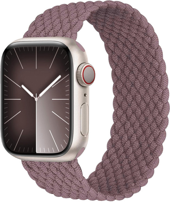 밴드톡 애플워치 호환 브레이드 스포츠 솔로루프 나일론 스트랩 11 10 9 8 3 7 6 5 울트라1/2/3 SE1/2/3, 보라색