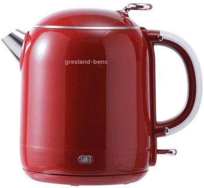 레트로 포트 전기주전자 복고풍 포터 전기커피포트 분유포트 1.3L 레드, 1l 이상 2l 미만, 빈티지레드, 1L