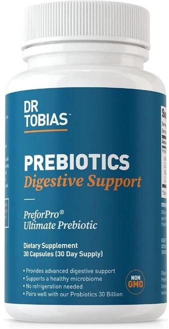 닥터토비아스 프리바이오틱스 다이제스티브 서포트 캡슐 Dr. Tobias Prebiotics, 1개, 30정 - 쿠팡