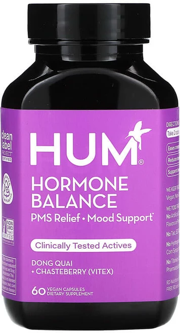 흄 호르몬 밸런스 체이스베리 당귀 추출물 캡슐 HUM Hormone Balance, HUM Nutrition, 호르몬 균형, 베지 캡슐 6, 60정, 1개 - 쿠팡