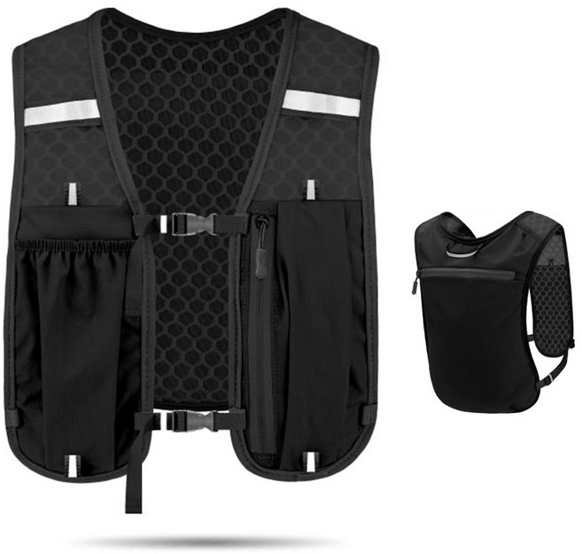 태스코나 라이트 트레일러닝 조끼 [초경량] 러닝 조끼, 블랙