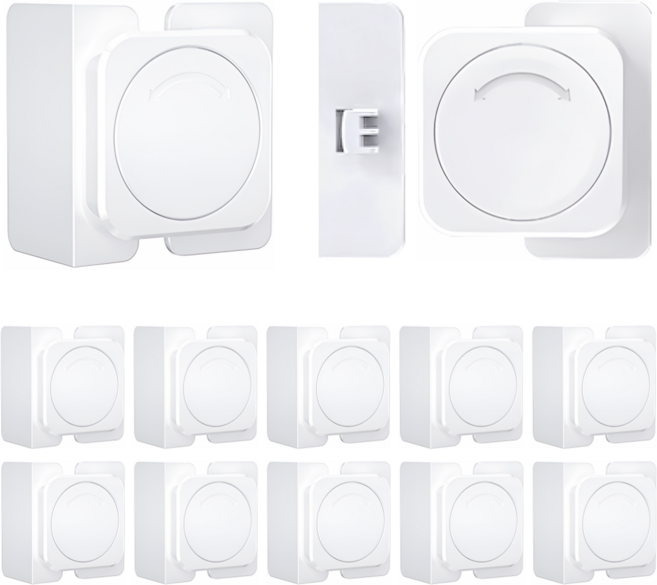 몽쉘과술빵 고급형 아기 서랍잠금장치 세트 KC 인증, 직각형, 10개