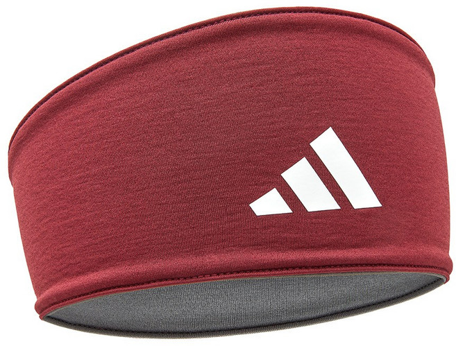 아디다스 더블사이드 헤드밴드 스포츠 러닝 운동 테니스 와이드 헤어 밴드 머리띠 런닝 자전거, 쉐도우 레드, 1개