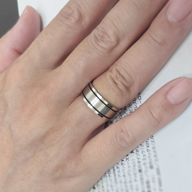 [골드러쉬] R205 반지 커플링 남녀공용 스틸반지 빈티지 남자패션링