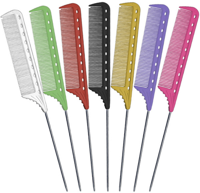 Y.S.PARK 와이에스박 이미용 쇠꼬리빗 YS-102 철꼬리빗, 옐로우, 1개