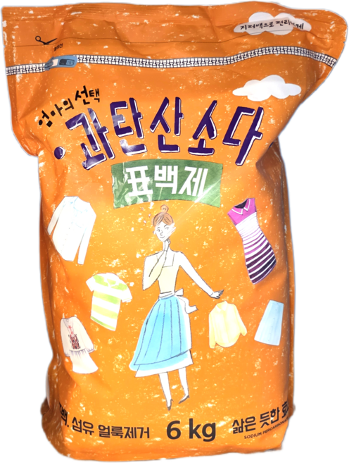 엄마의선택 과탄산소다 6kg 흰옷 흰티 얼룩제거 이염제거 만능얼룩제거제 표백제, 1개