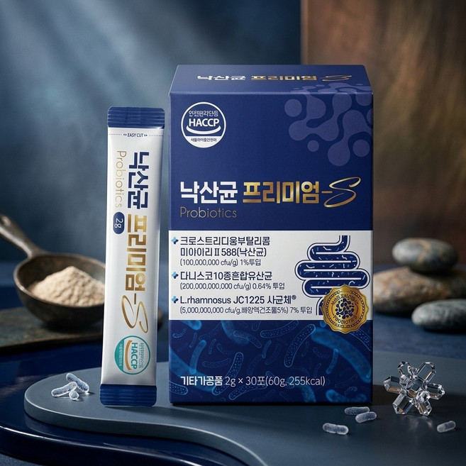 낙산균 프리미엄-S 장건강 지키는 프로바이오틱스 프리바이오틱스 포스트바이오틱스, 4개, 30회분