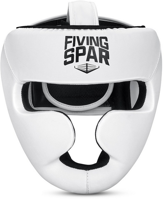 FIVING 복싱 헤드기어 킥복싱 무술 격투 태권도 머리보호대, 1개, 흰색