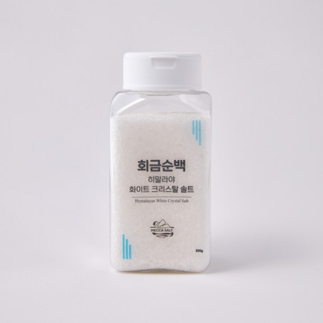 회금 순백 (히말라야 화이트 크리스탈 솔트) 미네랄 소금, 200g, 1개