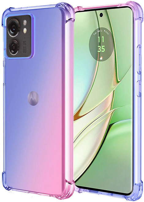 모토로라 엣지 40 전용 그라디언트 투명 범퍼 케이스