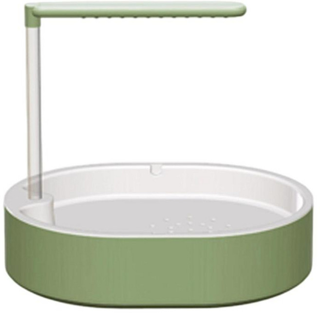 HAIMINGJUN 앵무새 새 욕조 러브버드 샤워 새 욕조 샤워 박스 앵무새 목욕 박스 코카티엘 골드핀치 코누어용 새 욕조, 31.8cm x 25cm x 28cm, 피피, 녹색