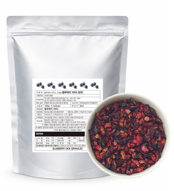 앤네이쳐 동결건조 블루베리 다이스 그래뉼 300g, 1개, 1개