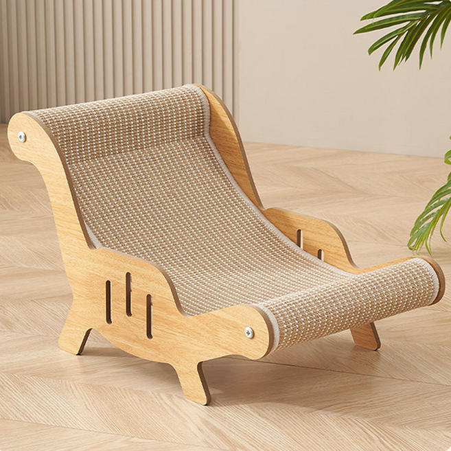 고양이 메일캣 스크래쳐 쇼파 공룡, 베이지, 1개