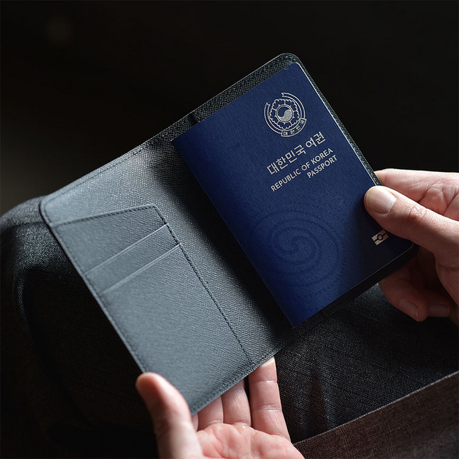 RFID 안티스키밍 소가죽 여권케이스 여권 지갑 커버