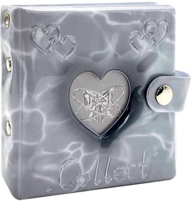 에폭시라인 1칸 속지 20매 포토카드 바인더, 1개, 그레이하트