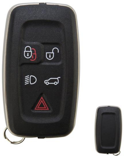 랜드로버 디스커버리 4 스포츠 프리랜더용 자동차 키 쉘 스마트 원격 포브 케이스 5 단추 엔트리 액세서리, 1개