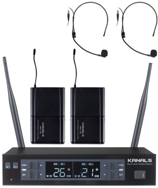 KANALS 헤드셋2 행사 연극 뮤지컬 무선마이크 MW-620