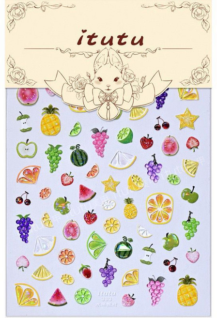 캐릭터&드로잉스티커 284번(젤리과일), 1개