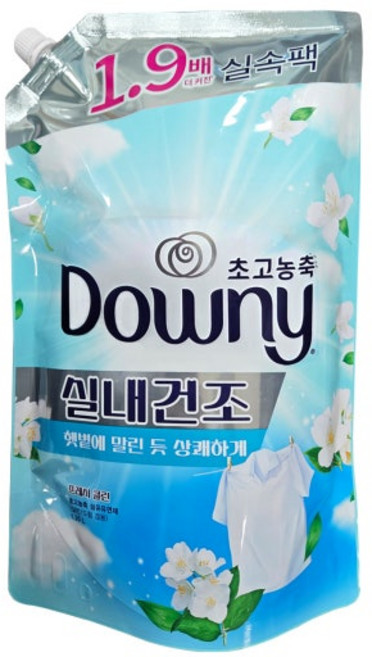 다우니 엑스퍼트 실내건조 섬유유연제 리필, 1.35L, 4개