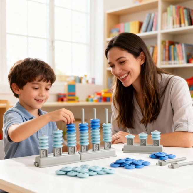 EDX 숫자 쌓기 타워 끼우기 수개념 익히기, 1개