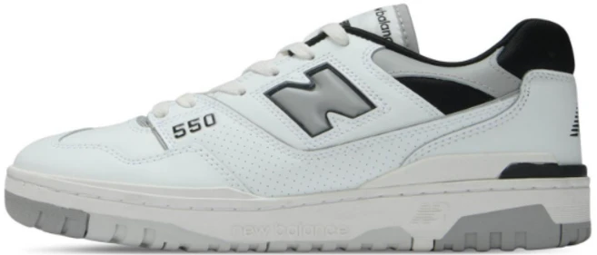 뉴발란스 550 화이트 블랙 BB550 남녀 공용, 260, BB550NCL - 쿠팡