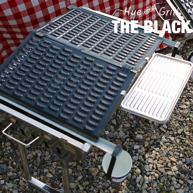 그을음 없는 캠핑용 숯불 바베큐 그릴 휴그릴 더블랙 PS-3640, 1개