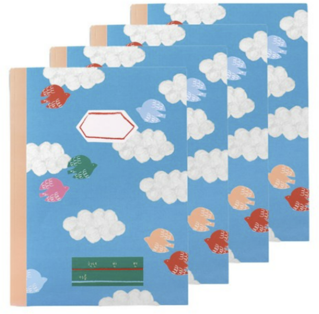 파랑하늘 넓은줄 노트 초등1-3, 4개