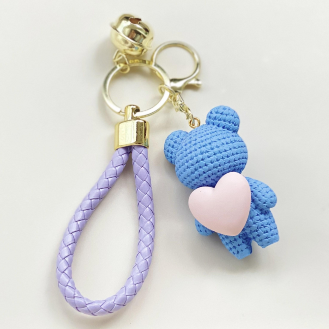 더림 러브베어하트키링