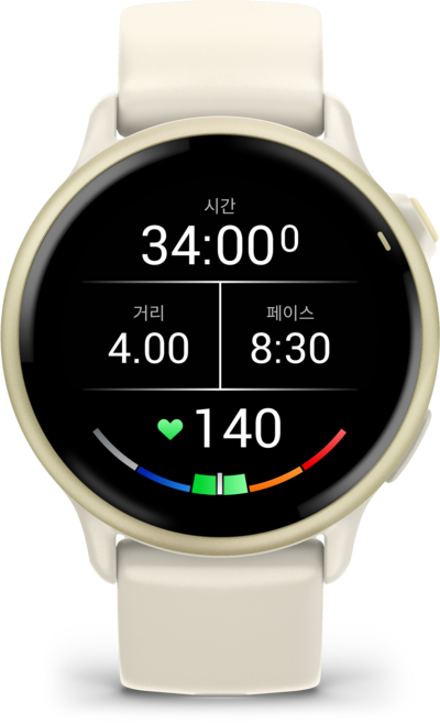 가민 비보액티브 vivoactive 6 GPS 스마트워치, GPS + 블루투스, 42.2mm, Lunar Gold