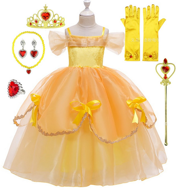 파리피플 국내배송 미녀와야수 벨드레스3 악세사리세트 포함