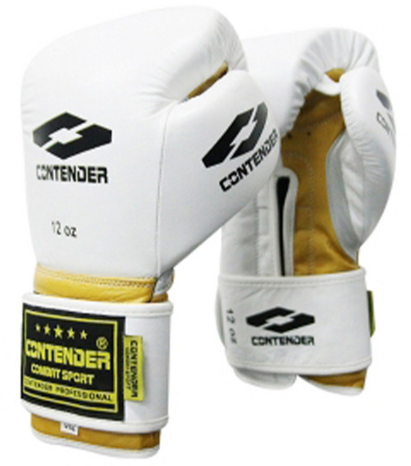 컨텐더 아레스 천연가죽 복싱 글러브 MMA, 1개, 화이트
