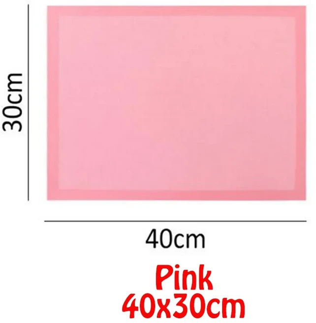 천공 된 실리콘 베이킹 매트 비 스틱 오븐 라이너 쿠키/빵/마카롱 용 도구 주방 Bakeware 액세서리, 09 Pink 40x30cm