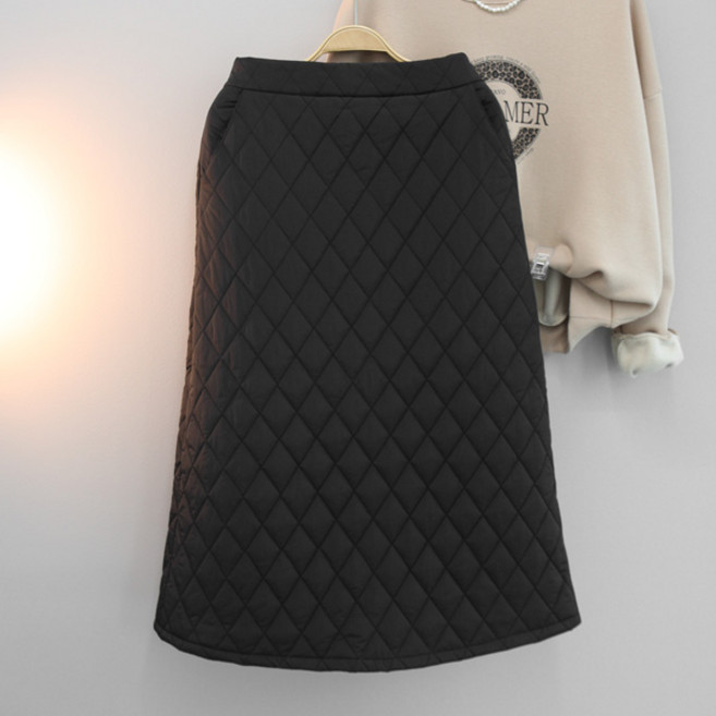 달콩 여성 빅사이즈 겨울치마 밴딩 마스패딩롱스커트