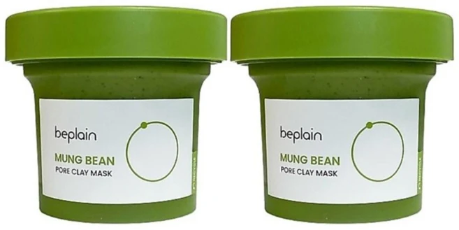 [비건뷰티] 비플레인 녹두 모공 클레이 워시오프 팩 120ml, 1개입, 2개 - 쿠팡