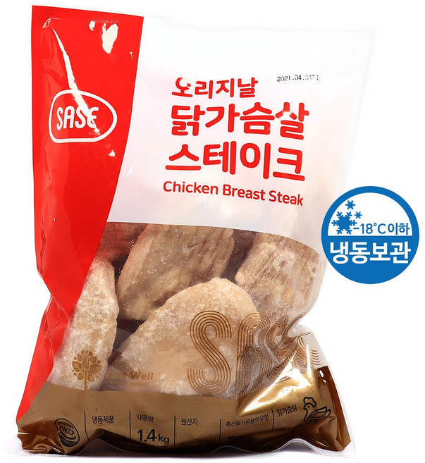 사세 오리지날 닭가슴살 스테이크 1.4kg, 1개