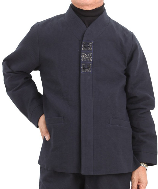 만덕몰 봄 가을/겨울 남성 이중지 나비자수 2ps 개량 생활한복 절복 법복