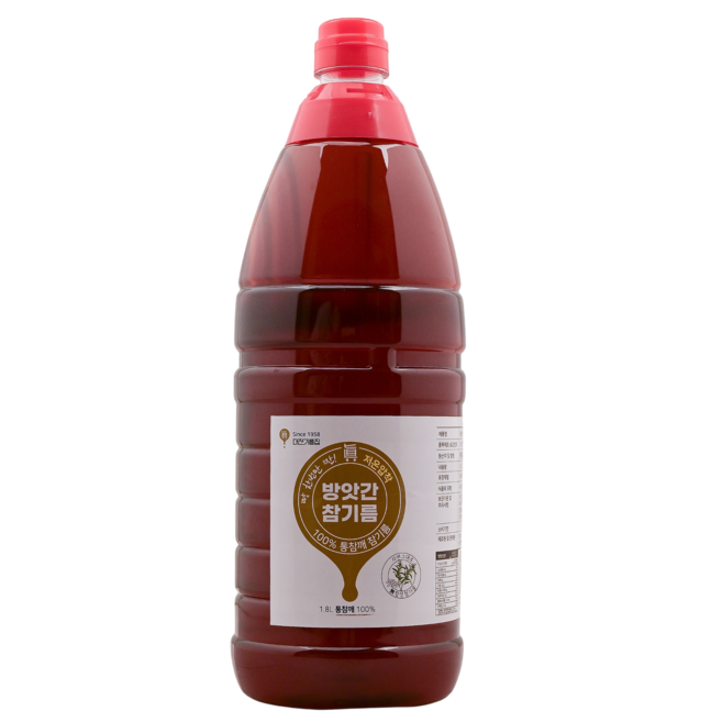 60년전통 대전기름집 100% 통참깨 대용량 참기름, 1.8L, 1개