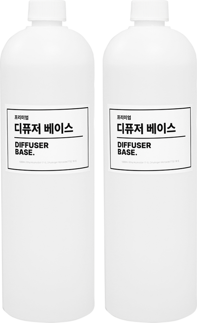 프리미엄 디퓨저 베이스 1L 발효주정 식물성 에탄올 두개입, 2개, 무향