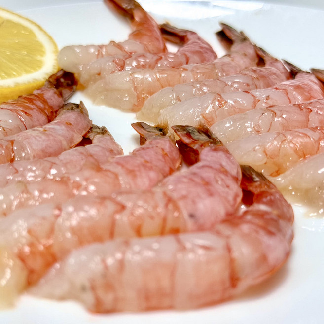 국내 자연산 여수 손질 달마새우회 200g, 1개, 중 ( 35미 전후)