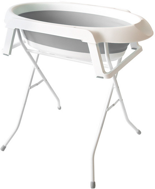 접이식 스탠드 욕조 강아지 반려동물 이동식 애견욕조, 1개, 그레이