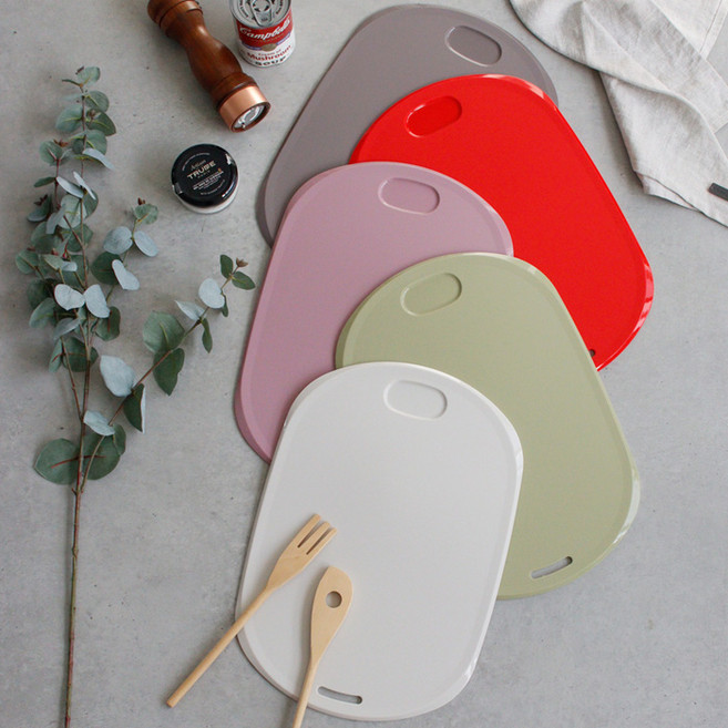 칼자국이 덜나는 국산 플래티넘 실리콘 양면도마 대 5color, 다크핑크, 1개