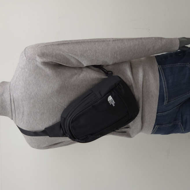 [백화점 정품] 노스페이스 남녀공용 원웨이 미니 슬링백 메신저 크로스백 여행용 가방 블랙