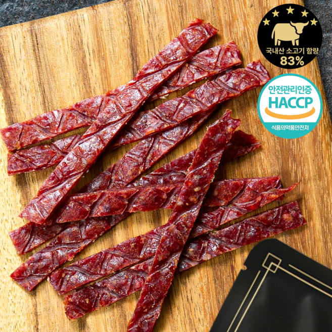 푸드립 부드러운 소고기 육포, 10개, 20g