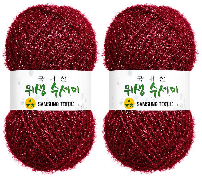 [삼성모사] 위생수세미 도톰한 수세미실, 2개, 718