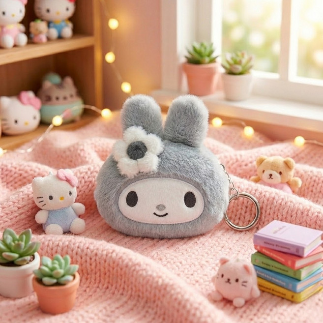 모노모노 흑백 모노톤 미니파우치 이어폰 동전주머니