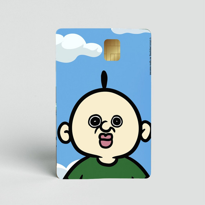 빵빵이 카드스티커 1+1 리무버블 신용 체크 교통 꾸미기, S(스몰), 1개