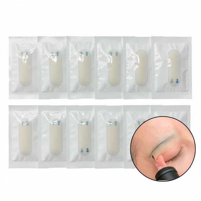 래쉬몬스터 부착형 반영구화장 실리콘 연습패드 실제 피부같이 도톰한 시술연습판, 10개, 스킨색