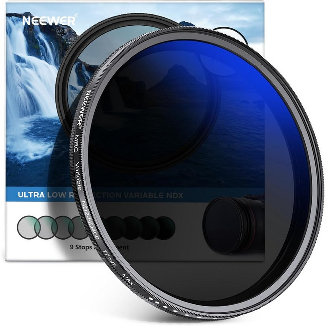 K&F CONCEPT 슬림 가변 ND필터 ND2-400 D시리즈, 77mm