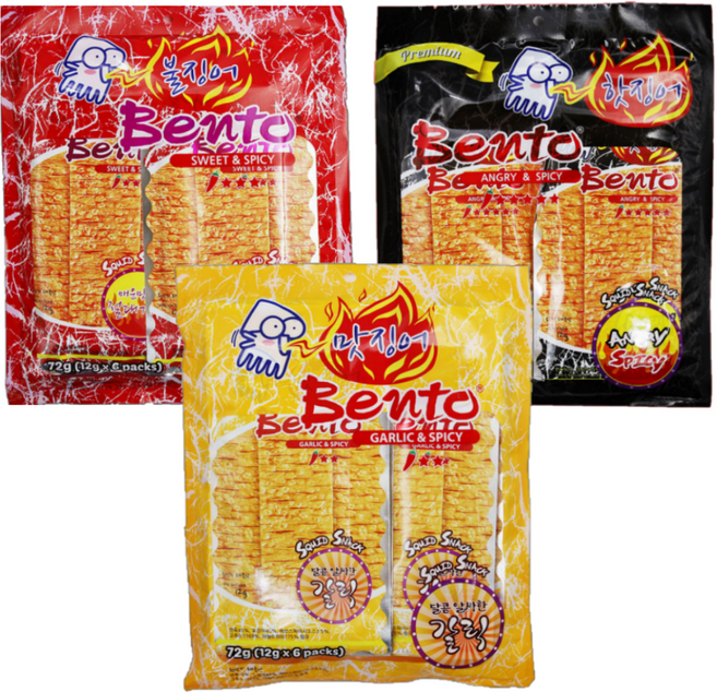 벤토 불징어 + 맛징어 + 핫징어, 1세트