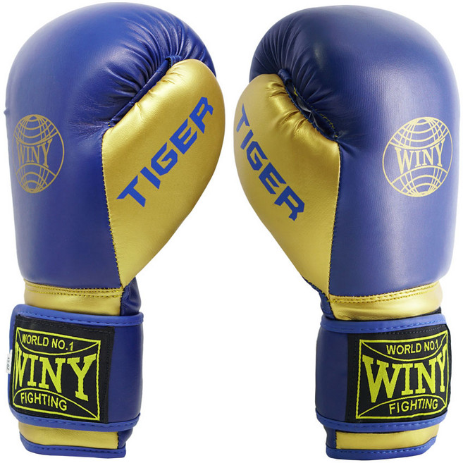 위니 타이거 벨크로 복싱글러브 블루 권투글러브, 1개